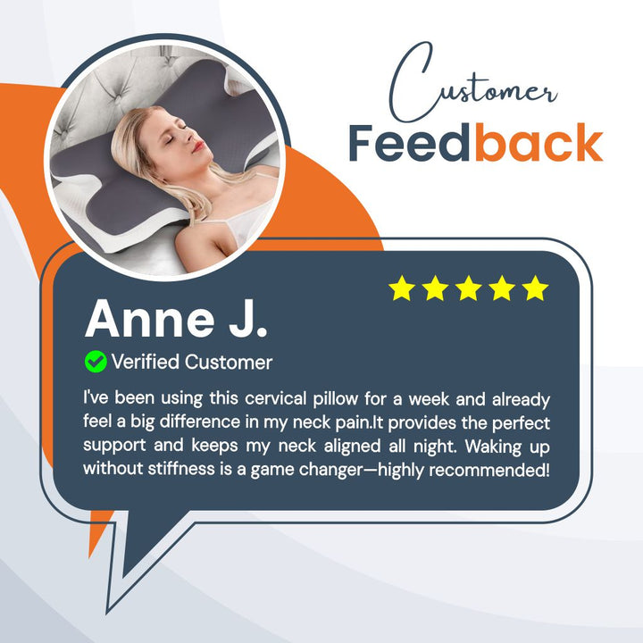 Pain Relief Pillow for Neck Support, Adjustable Cervical Pillow, Ergonomic Contour Memory Foam Pillow, Orthopedic Pillow for Side Back Stomach Sleeper