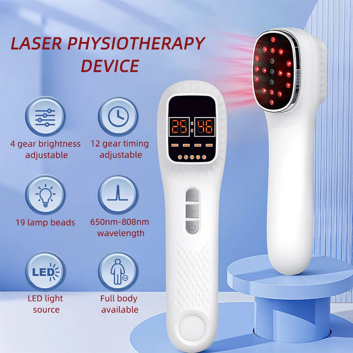 Handheld Red Light & Near-Infrared Therapy Wand for Face and Body - 650nm & 808nm Portable Skin & Joint Care Device