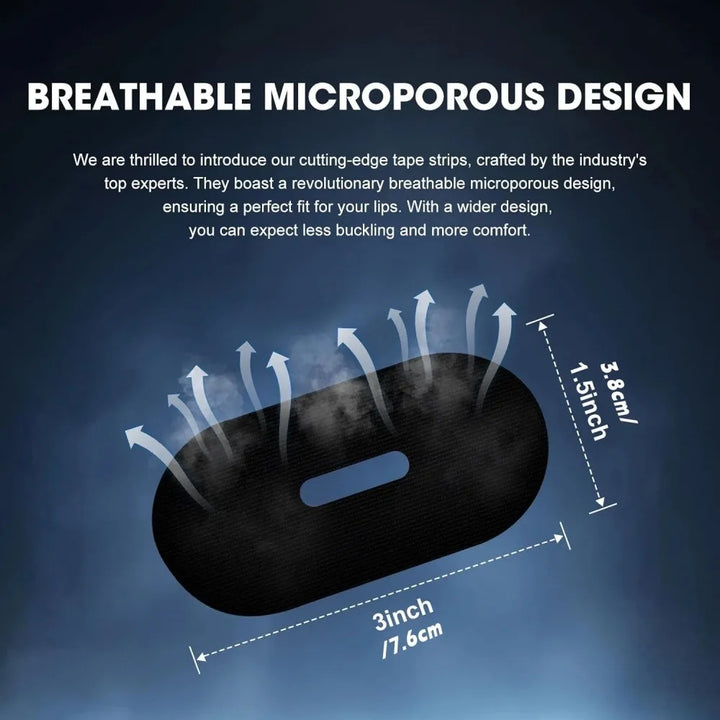 Anti-Snoring Sleep Mouth Tape, Hypoallergenic & Skin Friendly Mouth Strip for Sleeping
