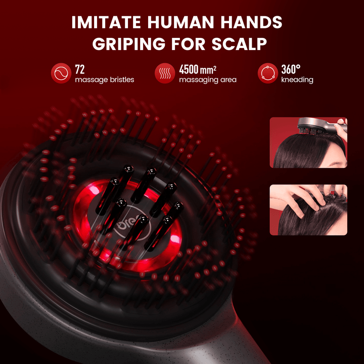 Red Light Head Scalp Massager for Hair Growth, Healthy Hair, Boost Head Circulation