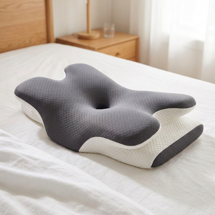 Pain Relief Pillow for Neck Support, Adjustable Cervical Pillow, Ergonomic Contour Memory Foam Pillow, Orthopedic Pillow for Side Back Stomach Sleeper